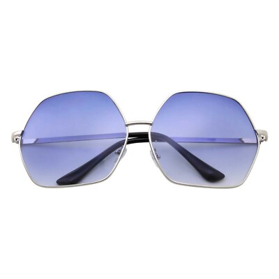 Oversized Hexagonal Retro Sunglasses UV400 Polycarbonate Vintage 35B89B66-2E80-4167-B31E-  main image 4