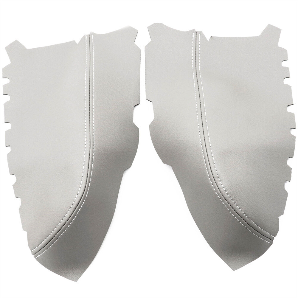 2PC Rear Back Door Panels Micro Armrest Cover Gray Fit For 20092015