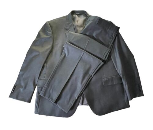 NEW Coppley Gibson Loro Piana Four Seasons S130's Wool 2pc Suit Gray 48R $1395 - Afbeelding 1 van 13