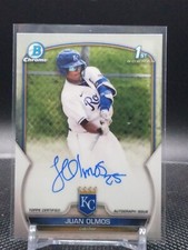 2023 Bowman Chrome Juan Olmos Auto 1st Royals