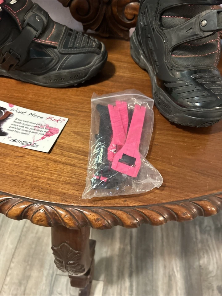 NUEVO O'Neal Element MX Botas Off Road Dirt Bike Negras/Rosas Mujeres EE. UU. 5/UE 35 Foto 3 de 4