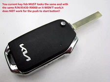 OEM 2021-2023 KIA SORENTO FLIP KEY KEYLESS REMOTE FOB 95430-R0000 UNLOCKED-Read!