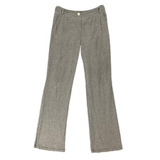 Escada Sport Woven Pants Womens 38 US 8 Graphite Mid Rise Stretch Wide Leg Flare