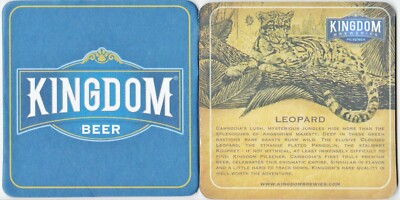 NEU NEW! Bierdeckel BEER COASTER aus KAMBODSCHA CAMBODIA - KINGDOM BEER