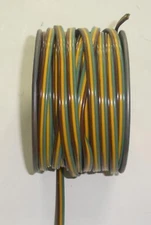 Carol Cable 64482 18 Gauge Wire 3 Conductor 100 Ft. Yellow Green Brown USA