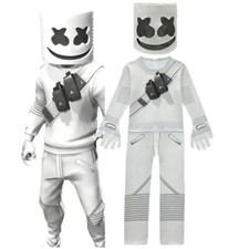 Lsraeli Dj Marshmello Jumpsuits Kids Clown Cosplay Clothes Halloween Christmas C