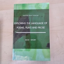 Exploring the Language of Poems, Plays and Prose by Mick Short (Paperback, 1996)
