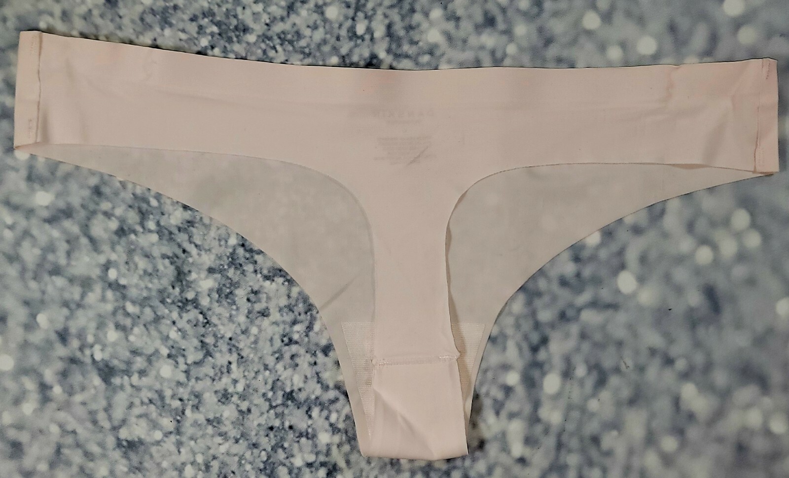 DANSKIN SATIN PINK SHINY NO SHOW THONG PANTIES SZL FLATTERING SEXY eBay