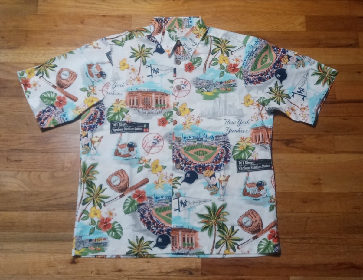 New York Yankees Aloha Hawaiian Reyn Spooner Shirt New nwt Aaron