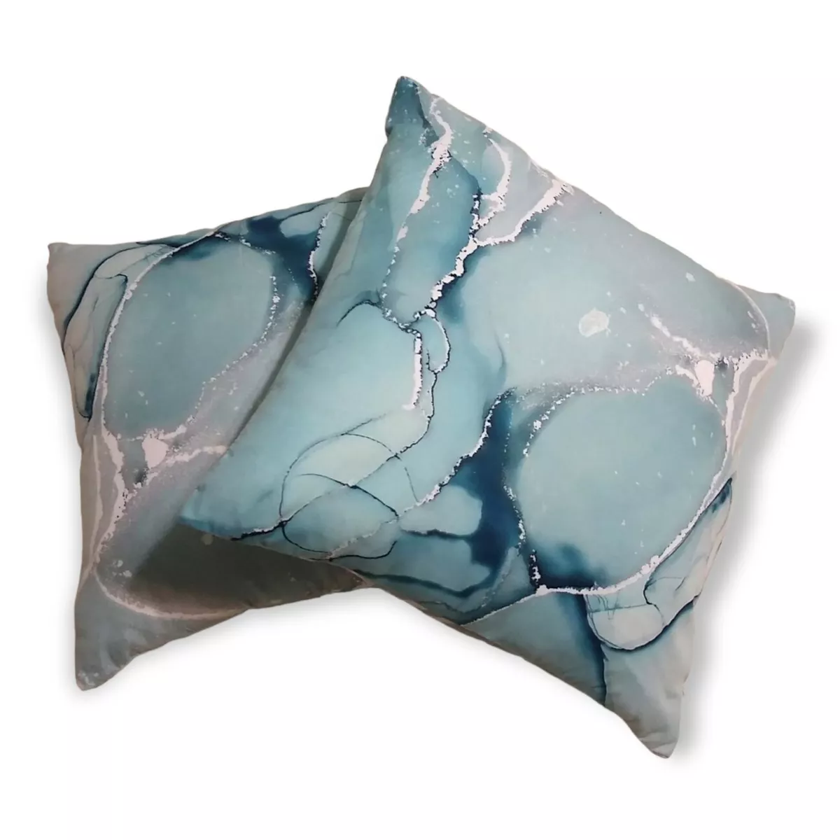 Aqua on sale throw pillows