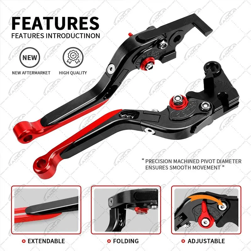 CNC Brake Clutch Levers Handlebar Sets For Kawasaki Ninja ZX10R ZX-10R 2006-2015 Foto 4 de 4