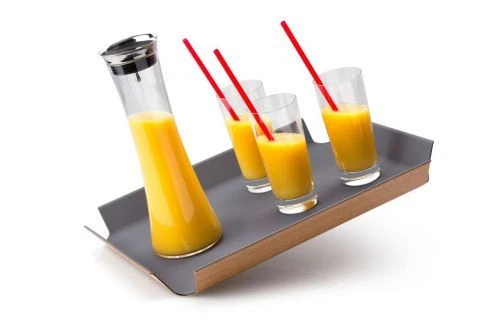 Continenta Rutschfestes Tablett 41x29,5 cm Serviertablett Geschirrtablett stabil - Bild 2 von 4