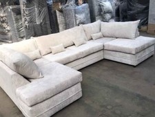 U Shape SOFA SALE , Brand New black grey beige silver large Corner Sofa modern