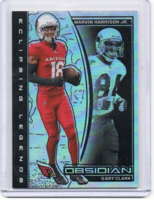 2024 Panini Obsidian - MARVIN HARRISON JR (RC) Eclipsing Legends Gary Clark /99