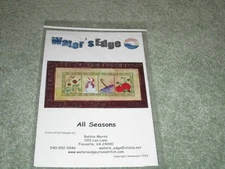 NEW RARE WATER'S EDGE CROSS STITCH CHART PACK "ALL SEASONS" 