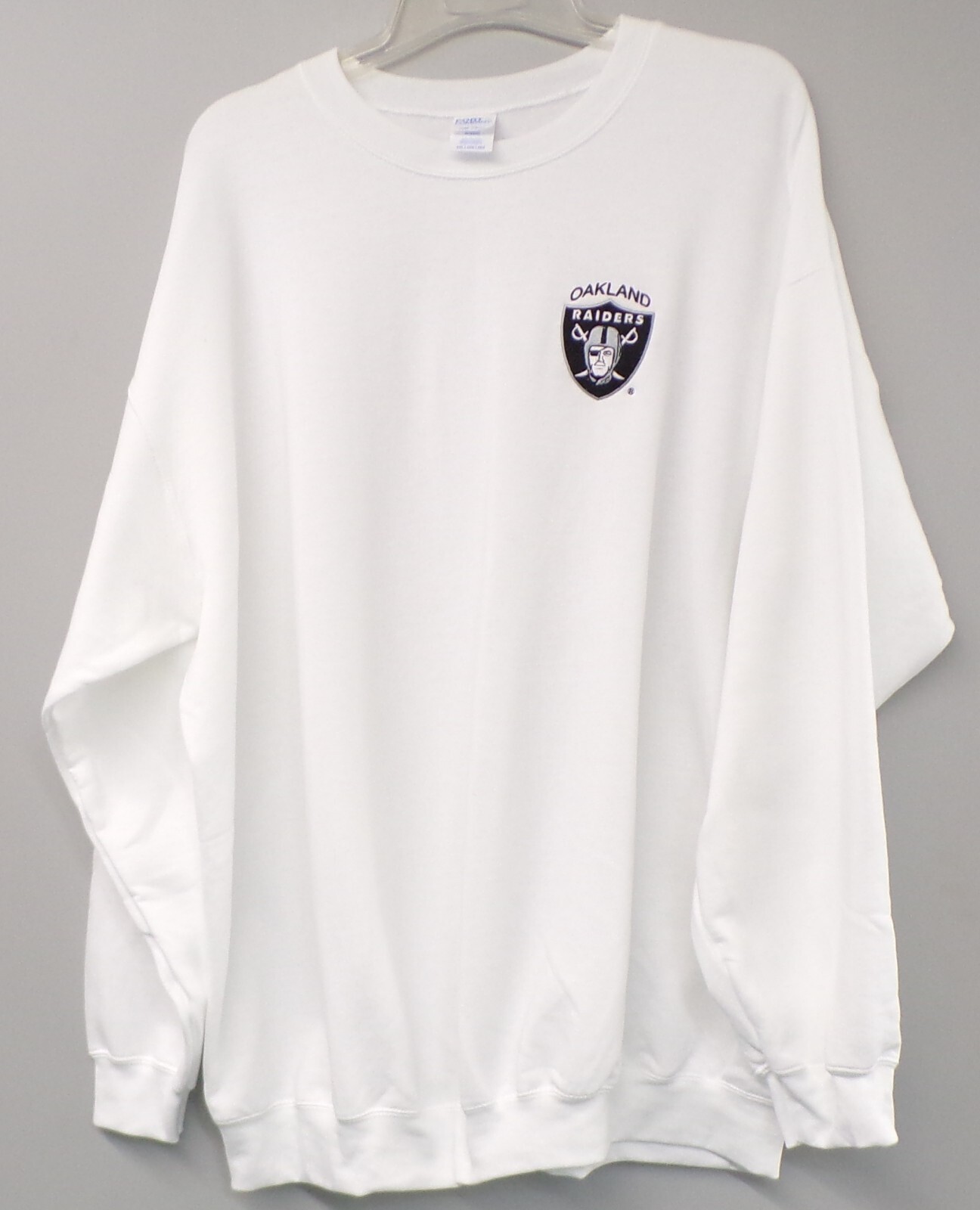 NFL Oakland Raiders Embroidered Crewneck Sweatshirt S-5XL, LT-4XLT New