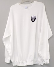 NFL Oakland Raiders Embroidered Crewneck Sweatshirt S-5XL, LT-4XLT New