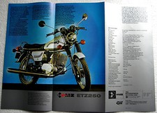 PROSPEKT Werbung DATENBLATT IFA MZ ETZ 250 Ei...