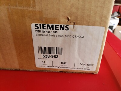 Siemens 538-983 Digital Energy Monitor Series 1000-Electrical 400AMP *WARRANTY*