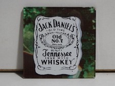 Vintage Jack Daniels 1970s/80s 2"x2" Carnival Mirror Prize hand cut glass Tile