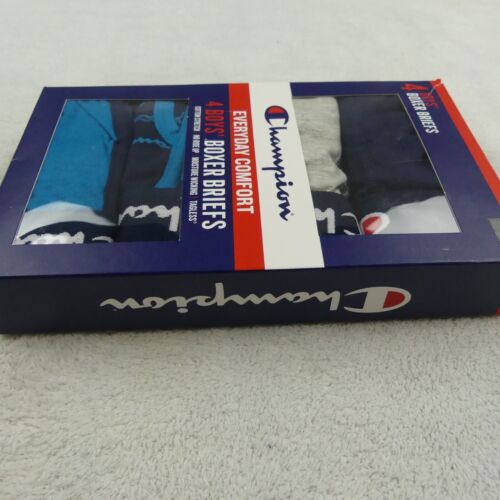 Champion Underwear Boys Medium Boxer Briefs Everyday Comfort 4 Pair - Picture 7 of 11