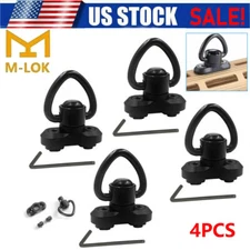 4Pack M-LOK MLOK Quick Release Sling Mount Push Button QD Sling Swivel Adaptor