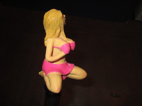 MW.A539: SEXY LADY IN PINK MODRN VENUS DE MILO ASH WOOD SHAFT WALKING STICK CANE - Picture 6 of 10