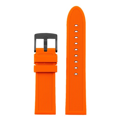 StrapsCo Thick Silicone Watch Band Strap for Suunto w/ Matte Black Buckle - Picture 10 of 14