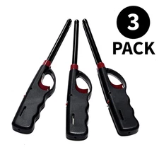 3 Pack Gas Lighter BBQ Kitchen Stove Fireplace Grill Long Lighters New