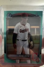 2025 Bowman Chrome Prospects Heins Brito #BCP-203 Aqua Refractor /125 (RC)