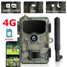 Campark 24MP 4G LTE Wireless Cellular Trail Camera Sends Picture to Cell Phone