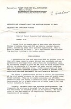 VIROLOGIST Renato Dulbecco autograph, NOBEL PRIZE in Medicine 1975, scientific a