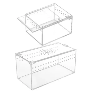 Reptile Terrarium Breathable Turtle Tank for Lizards Terrapin Amphibians