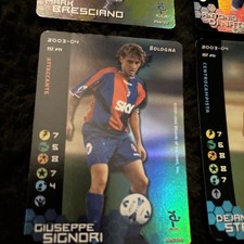 Giuseppe signori Bologna WOTC Campioni di Calcio 2003-2004 Foil Subbuteo.
