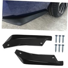 YoRise 2PCS Car Rear Bumper Lip Splitter Canard Diffuser, Universal Car Black