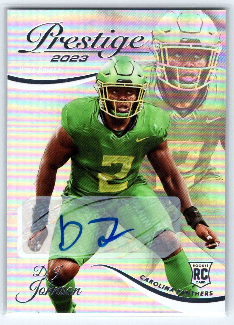 2023 Panini Prestige Xtra Points Signatures Premium #330 DJ Johnson RC
