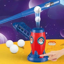 T Ball Set for Kids Toddlers, Electric Automatic Baseball Pitching Machine Pitch