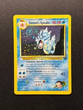 Giovanni's Gyarados 5/132 Gym Challenge Holo Rare Pokemon Card - SWIRL -
