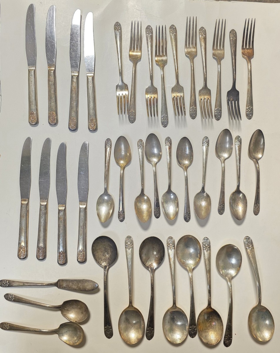 Vintage International Melody Silver Plate Lot Of 39 Pcs Forks