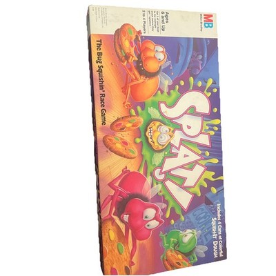 SPLAT! Milton Bradley The Bug Squishing Race Board Game - Needs New Dough