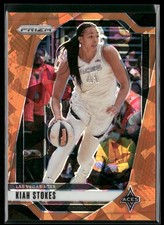 Kiah Stokes 2024 Panini Prizm WNBA Orange Ice Prizms #122 Las Vegas Aces