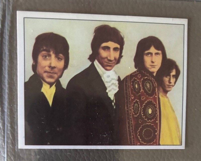 1972 THE WHO RARE STICKER PANINI CANTANTI # 256