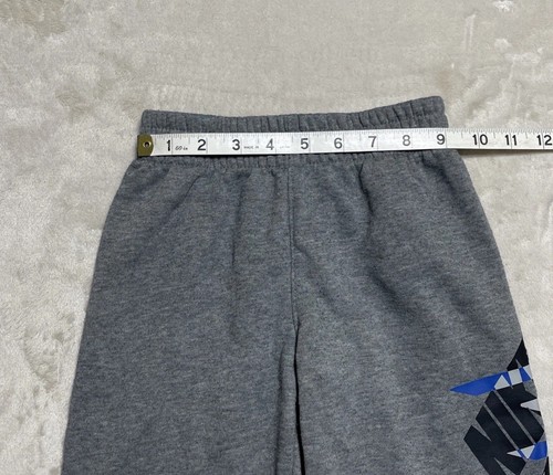 Nike 3 Brand Sweat Shorts Boys Size Small 4-5 Years Gray Logo Pull On - Picture 9 of 10