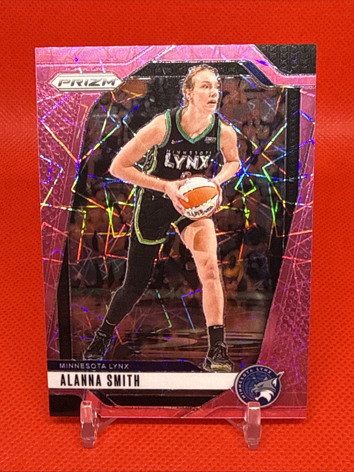2024 Panini Prizm WNBA Basketball Pink Velocity Prizm Alanna Smith 55/79 #111