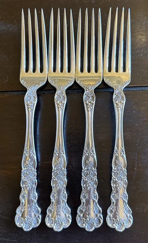 Gorham Sterling Silver Buttercup 4 Forks 7” (176 Grams)