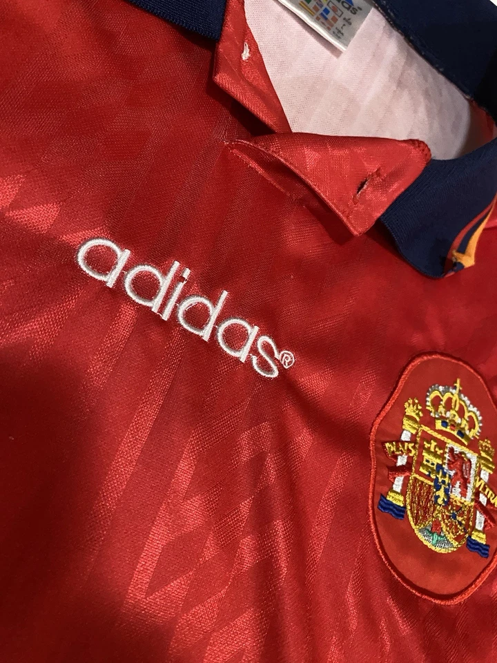 Camiseta vintage Adidas Selección España Fútbol/Fútbol Copa Mundial FIFA 1994 Foto 3 de 4