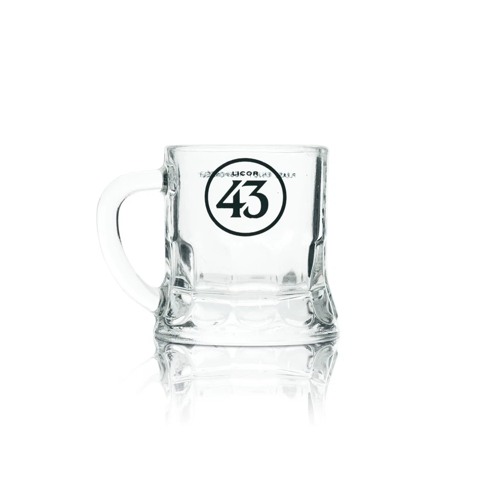 6x Licor 43 Shotglas 4cl Mini Krug Kurze Stamper Schnaps Gläser Gastro Likör 43 - Bild 2 von 4