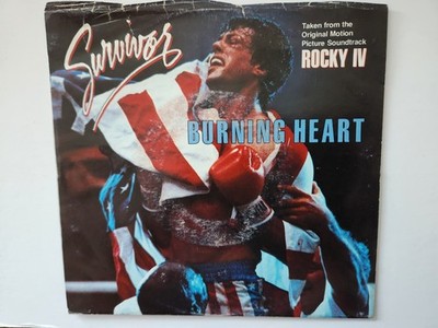 1985 Survivor Burning Heart/Feels Like Love  With Original Picture Sleeve
