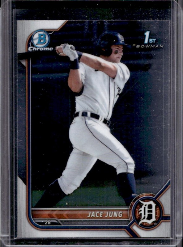 2022 Bowman Draft Jace Jung Chrome 1st Prospect #BDC-15 Tigers