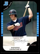 Henry Sanchez 2005 Bowman Draft Picks & Prospects #BDP75 Twins MLB READ